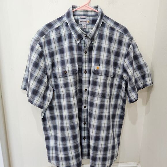 Carhartt Other - Men's Short Sleeve Carhartt Button Down Shirt Size XL